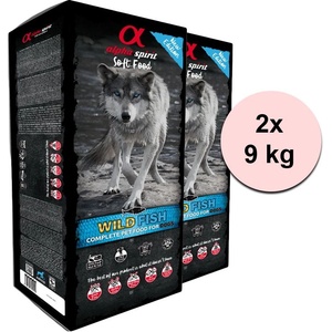 Alpha Spirit Complete Soft Dog Food - Wild Fish 2 x 9 кг