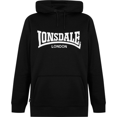 Lonsdale Мъжки суичър Lonsdale Essential Hoodie Mens - Black