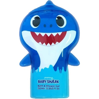 PINKFONG Baby Shark Pena do kúpeľa a sprchový gél pre deti 350 ml