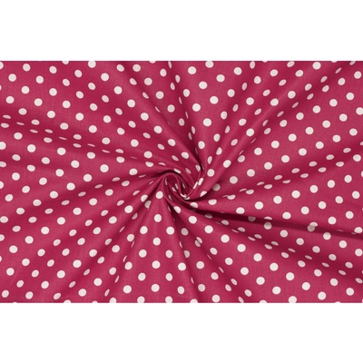 Bavlněné plátno - Puntík 6 mm