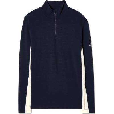 We Norwegians Мъжки вълнен пуловер We norwegians Voss 1/4-Zip Merino jumper - Navy Blue (005-5877-0211)