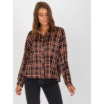 City Donna košeľa EM-KS-3292.69P Hnedá