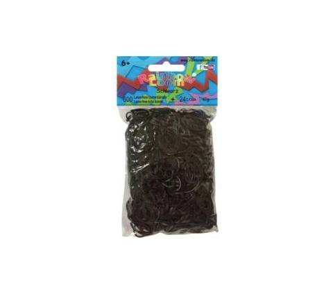 Rainbow Loom Gummibänder Schwarz