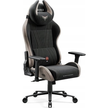 Diablo Chairs X-Horn 2.0 гейминг стол, нормален размер, плат, камел черно (5904405577974)