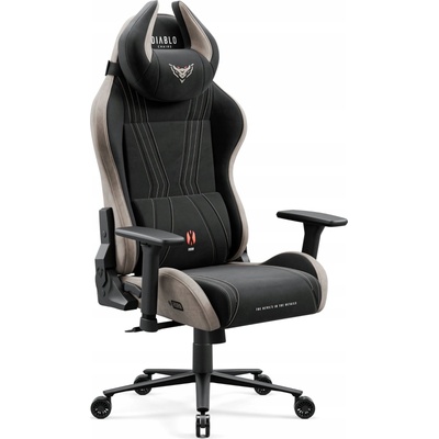 Diablo Chairs X-Horn 2.0 гейминг стол, нормален размер, плат, камел черно (5904405577974)