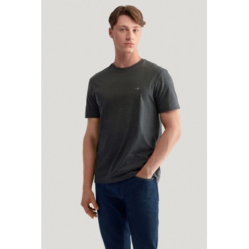 Gant tričko Reg Shield SS T-Shirt šedé