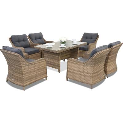 Garden Point Градински мебели от техноратан Toledo Premium 6 Garden Point cappuccino (GAP323-FIE)