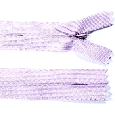 Spirálový zip no.3 skrytý nerozepínací 60cm - více barev color: 565 šeříková fialová