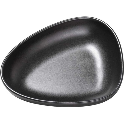 LIND DNA Hlboký tanier CURVE 22 cm, čierna, kamenina