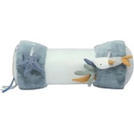 Mamas & Papas Мека играчка Mamas & Papas - Tummy Time Roll, Welcome to the world, Blue (7437MC101) - baby