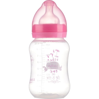 ZIZITO Полипропиленово шише за хранене с широко гърло LittleAngel с биберон