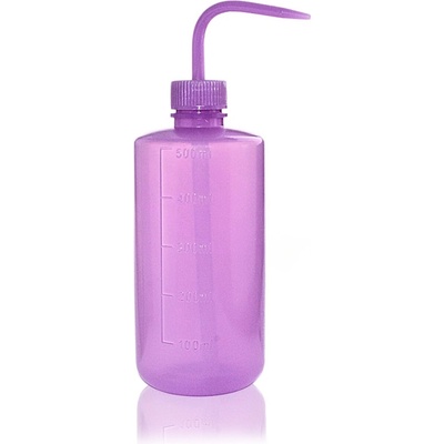 Tryska z PE-LD, 500 ml, fialová – úzký hrdlo, GL28