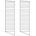 String Panel String Floor 115 x 30, 2 ks, dark brown
