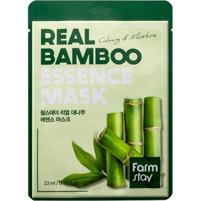 Farmstay Real Bamboo Essence Mask Bambusová textílna maska na tvár 23 ml