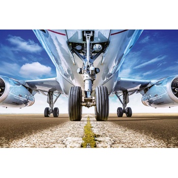 DIMEX ART s. r. o Флизелинов фототапет самолет на релси 375 x 250 см