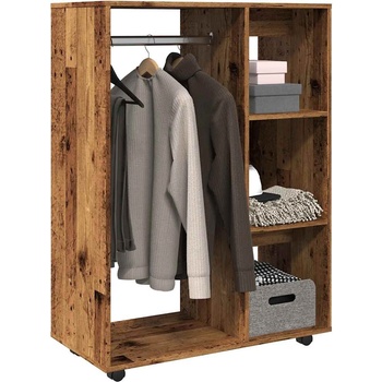 vidaXL Гардероб от старо дърво 80x40x110 cm Инженерна дървесина (856668)