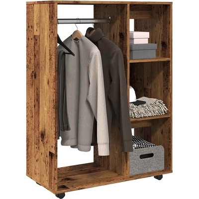 vidaXL Гардероб от старо дърво 80x40x110 cm Инженерна дървесина (856668)