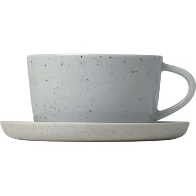 blomus Чаша за кафе с чинийка SABLO, комплект 2 бр. , 150 мл, сива, Blomus (BM64112)