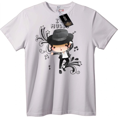 NOONEBRAND Тениска Музикален Любител Чиби - 3XL, Black