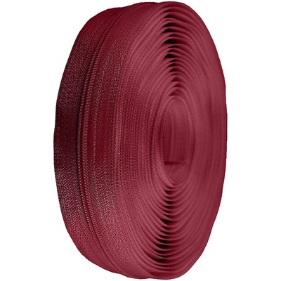 Prima-obchod Zip spirálový No 3 metráž, barva 178 bordó