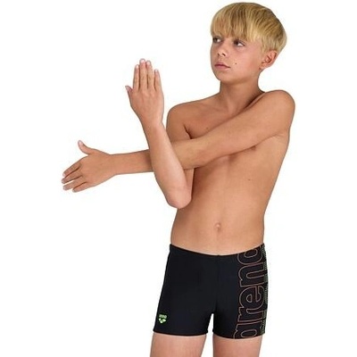 Arena-Boys Swim Short Graphic Black