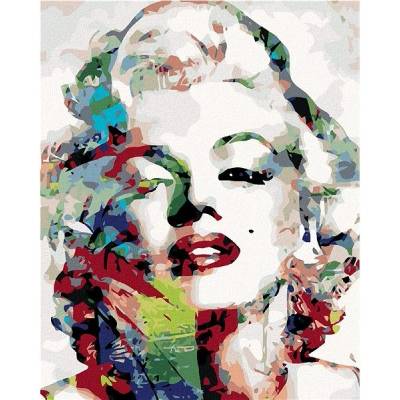 Zuty Malování podle čísel Marilyn Monroe 80 x 100 cm bez rámu a bez vypnutí plátna