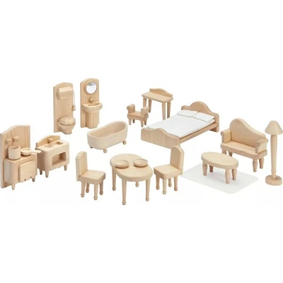 PlanToys Viktoriánska sada nábytku do domčeka pre bábiky