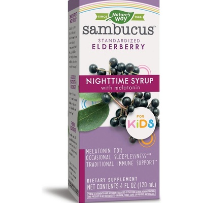 Nature's Way Самбукус за Деца NightTime сироп 120 ml | Nature’s Way (12822)