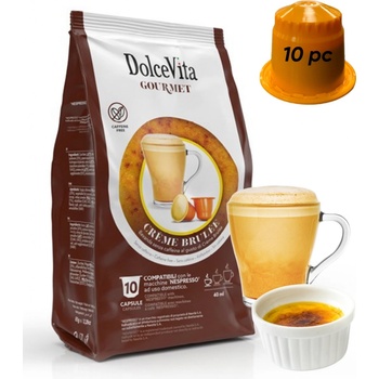 Italfoods Dolce Vita Kapsle do Nespresso CREME BRULEE mléčný nápoj 10 ks