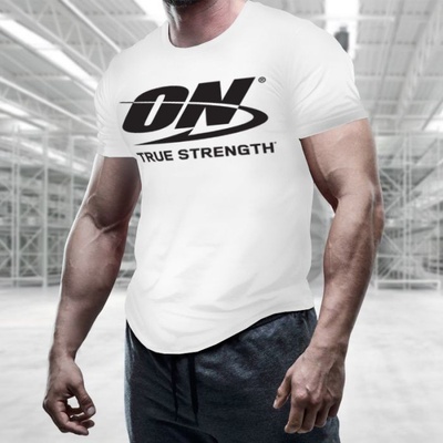 Optimum Nutrition Tričko True Strength White – Zboží Dáma