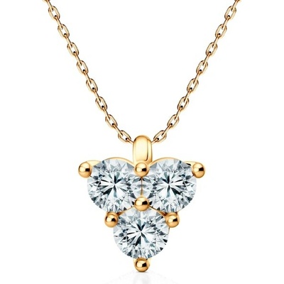 Savicki Náhrdelník žlté zlato, diamanty FAIR-N-BR-009-DIA-Z