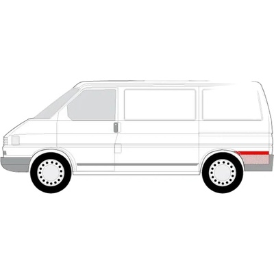 Levý zadní opravný plech blatníku VW Transporter T4 / 1990-2003