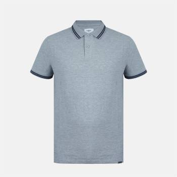 Firetrap Мъжка блуза с яка Firetrap Lazer Polo Shirt Mens - Grey Marl