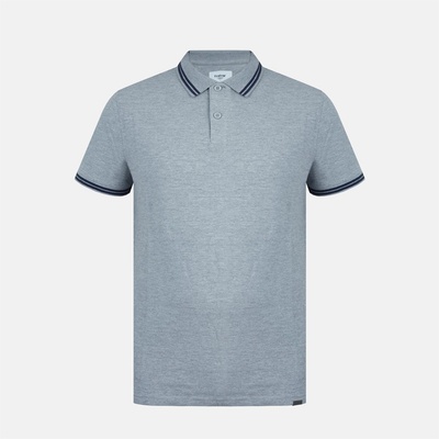 Firetrap Мъжка блуза с яка Firetrap Lazer Polo Shirt Mens - Grey Marl