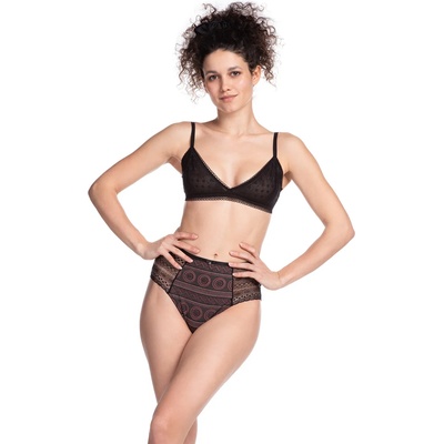 LAMA 2 броя дамски бикини с висока талия l-1476md eh-67560-czarny - Черен, размер l