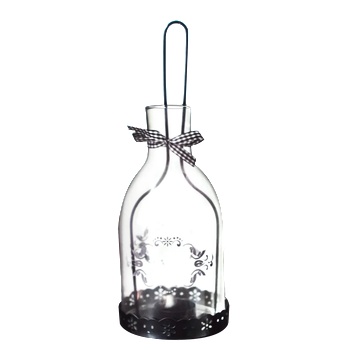 Image 1 of Chef`n Cn-Декоративен фенер БУТИЛКА ЧЕРЕН(ks-003-b)(6172) (0198411)