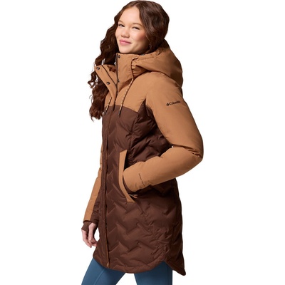 Columbia Mountain Croo III Mid Down Jacket hnedá Tobacco Camel
