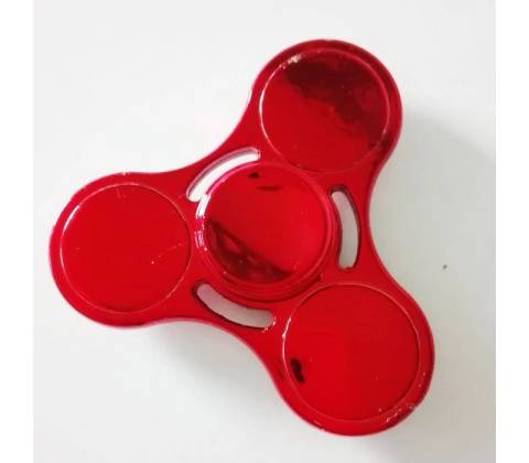 Fidget spinner kovový červený