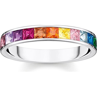 Thomas Sabo Ladies Ring TR2403 477 7 Stone Rainbow