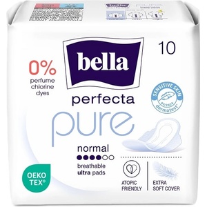 Bella Perfecta Дамски превръзки Pure, Normal, 10 броя