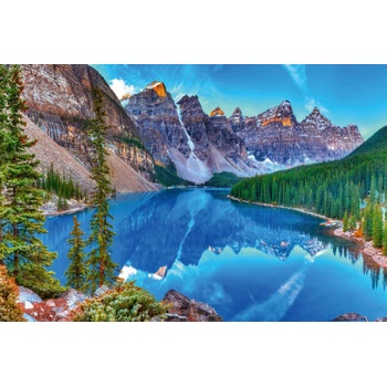 DIMEX ART s. r. o Флизелинов фототапет езеро морейн 375 x 250 см