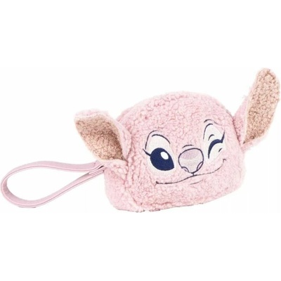 Cerda 3D kosmetická taška chlupatá Lilo A Stitch Angel růžová