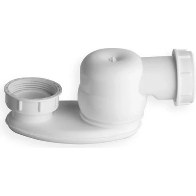 Polysan Vaňový sifón s prelisovanou maticou 1 1/2", biely 71712