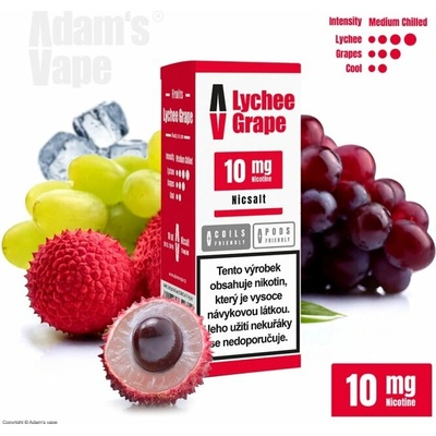 Adams Vape Salt Lychee Grape 10 ml 10 mg
