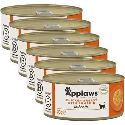 Applaws cat s kuracími prsiami a tekvicou 6 x 70 g