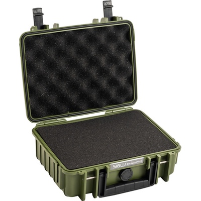 BW Outdoor Cases Type 1000 Bronze green pre-cut foam