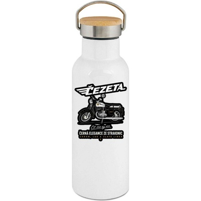 123TRIKO termoska Čezeta ČZ 250 typ 455 Černá legenda ze Strakonic 500 ml motorka