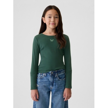 GAP Бебешка памучна тениска GAP GAP | Zelen | Момичешки | 104/110