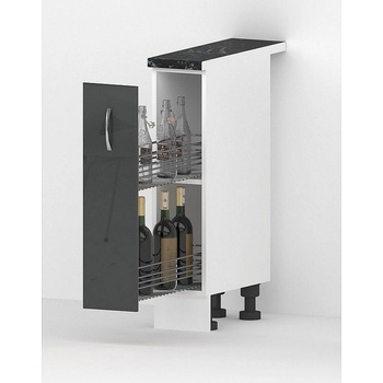 Голд - Аполо Долен кухненски шкаф за бутилки (бутилиера) Алис b62 150 см антрацит гланц