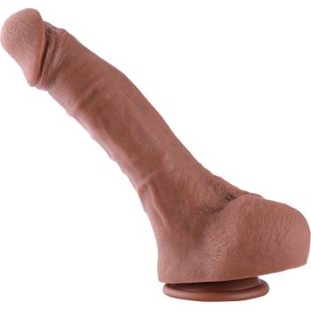 HISMITH HSA88 Ultra Realistic Dual-Density Silicone Dildo KlicLok 30cm Brown